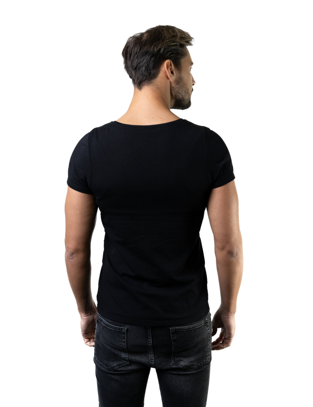 model prezentujący męską koszulkę prostującą eplecy.pl eplecy-pl