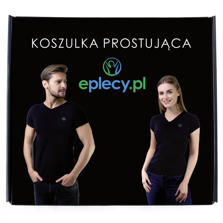 koszulka prostująca opakowanie pudełko przód wersja 2020